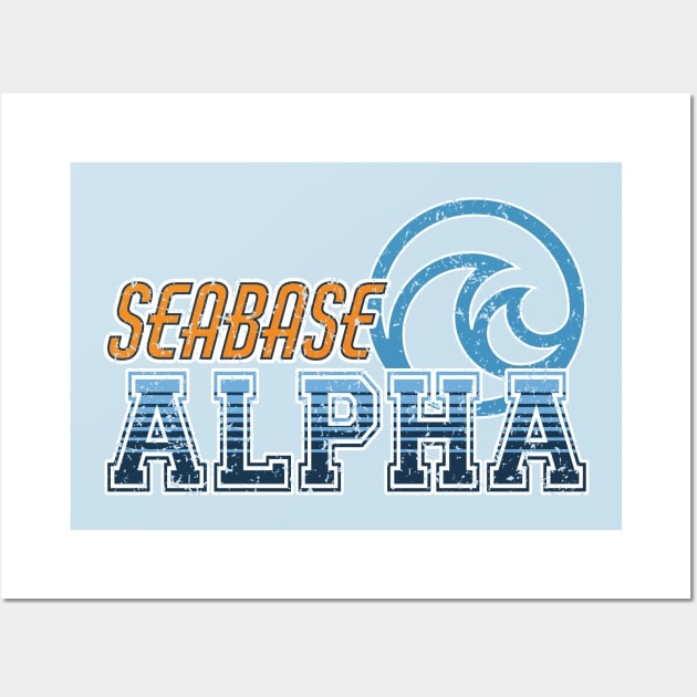 Seabase Alpha - Distressed Wall Art by Florida Project